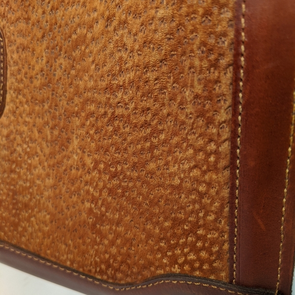 Vintage Distressed Leather Bag Purse.  #35 - Picture 4 of 6
